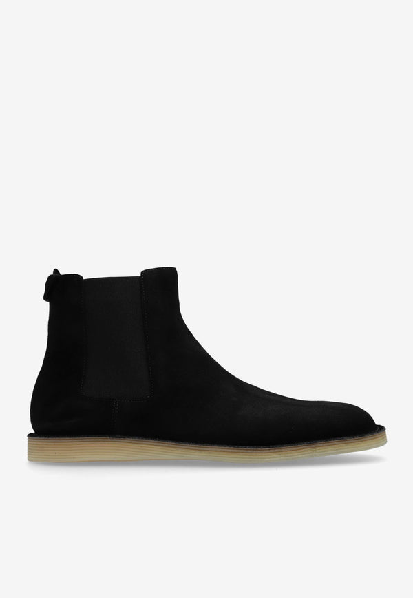 Dolce 
Gabbana Suede Chelsea Boots Black A70151 AT441-80999