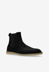 Dolce 
Gabbana Suede Chelsea Boots Black A70151 AT441-80999