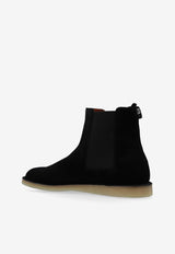 Dolce 
Gabbana Suede Chelsea Boots Black A70151 AT441-80999