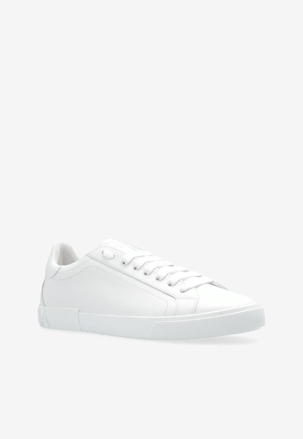 Dolce 
Gabbana Portofino Vintage Leather Sneakers White CS2203 A1065-80002