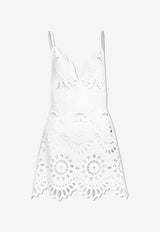 Dolce 
Gabbana Broderie Anglaise Poplin Mini Dress White F6JIHZ GDCJR-W0800