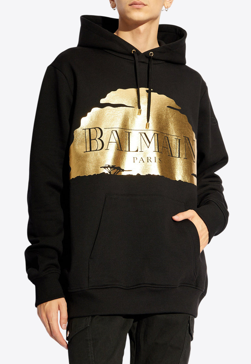 Balmain X Disney The Lion King Sunset Hooded Sweatshirt Black DHAJT047 GD89-EAD