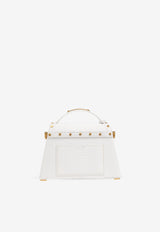 Balmain B-Buzz Snakeskin-Effect Crossbody Bag White DN1DB910 LEHG-0FA