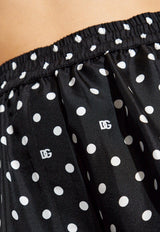 Dolce 
Gabbana Silk Polka Dot Shorts Black FTAM7T IS1VM-HNZQW