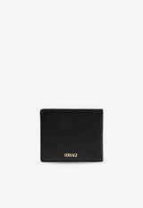 Versace Medusa Biggie Bi-Fold Leather Wallet Black DPU2463 1A10544-1B00V