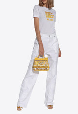 Dolce 
Gabbana Embroidered Boyfriend Jeans White FTCGNZ G8LC6-S9001