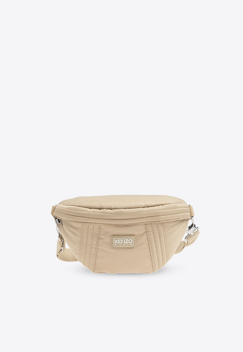 Kenzo Kenzogo Rubberized Logo Belt Bag Beige FE62SA707 F01-11