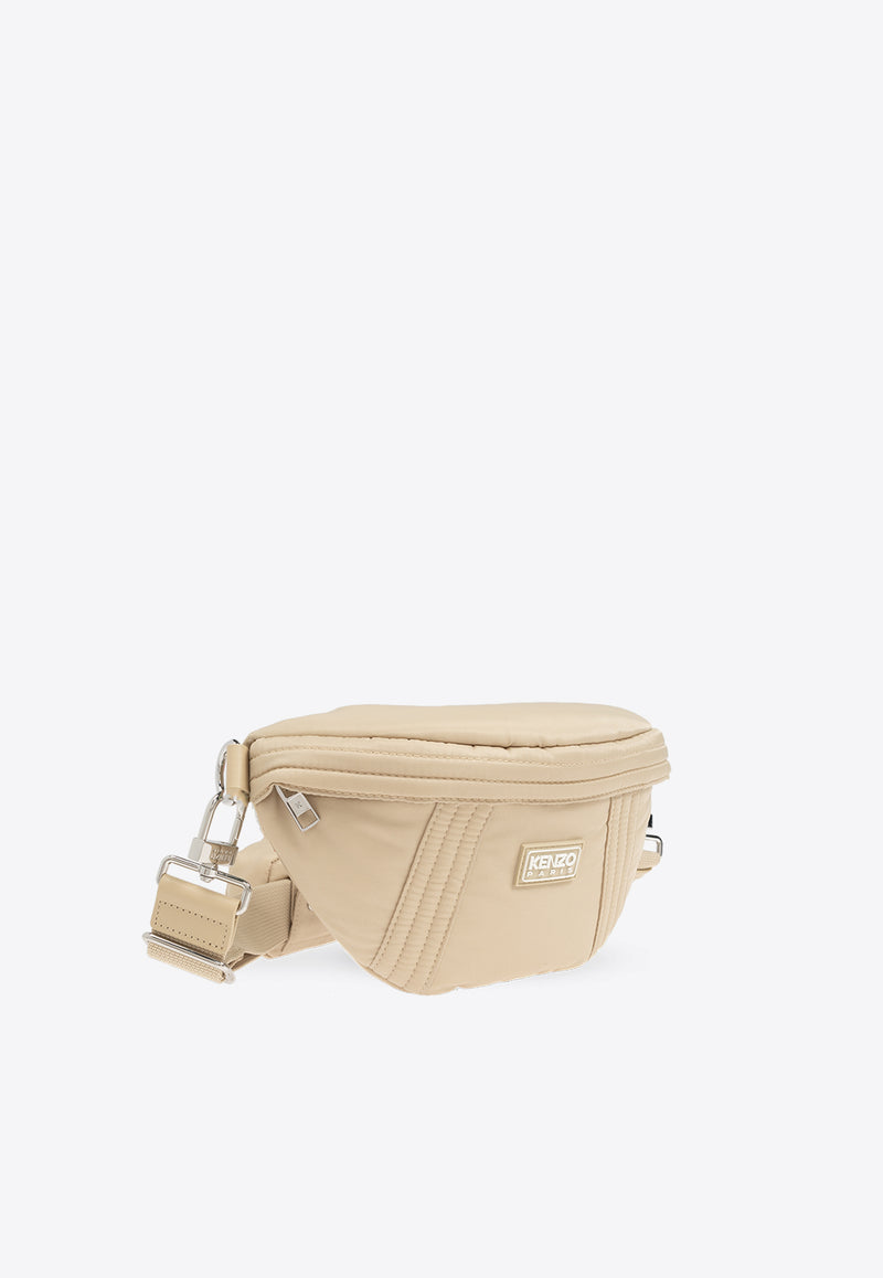 Kenzo Kenzogo Rubberized Logo Belt Bag Beige FE62SA707 F01-11