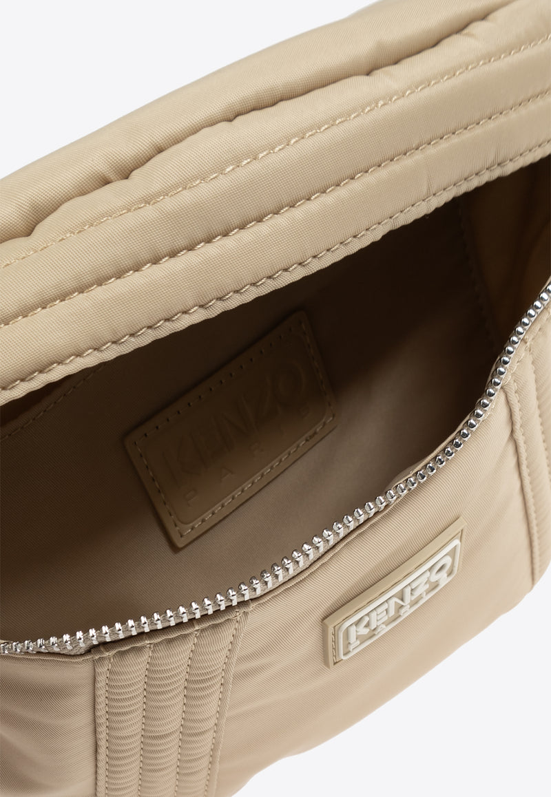 Kenzo Kenzogo Rubberized Logo Belt Bag Beige FE62SA707 F01-11