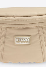 Kenzo Kenzogo Rubberized Logo Belt Bag Beige FE62SA707 F01-11