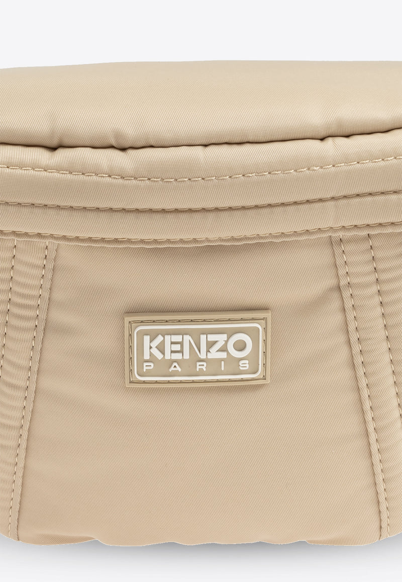 Kenzo Kenzogo Rubberized Logo Belt Bag Beige FE62SA707 F01-11