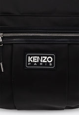 Kenzo Kenzography Logo One-Shoulder Backpack Black FE65SA120 B10-99