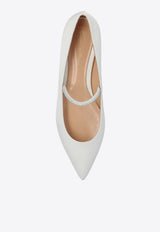 Gianvito Rossi Meridia Pointed-Toe Flats White G22161 05CUO-RCABIBI