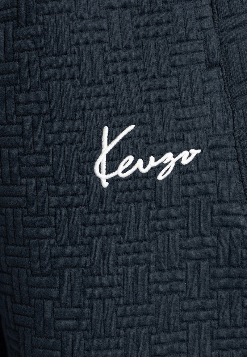 Kenzo Signature Weave Oversized Shorts Navy FE65PA821 4MU-79