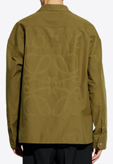 Loewe Anagram Long-Sleeved Shirt Green H526Y05X78 0-MILITARY GREEN