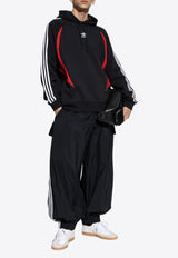 Adidas Originals Archive Logo Drawstring Hoodie Black IX9644 0-BLACK BETSCA