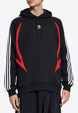 Adidas Originals Archive Logo Drawstring Hoodie Black IX9644 0-BLACK BETSCA