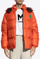 Moncler Cyclone Down Jacket with Detachable Sleeves Orange J20911A00022 596RD-347