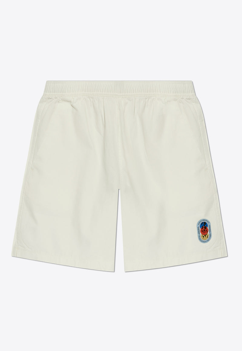 Adidas Originals Logo Patch Sports Shorts White IX6756 0-CLOWHI