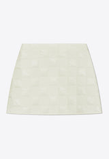 Moncler Quilted A-line Mini Skirt Cream J20932D00001 788LM-034