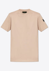 Moncler Pleated Back Crewneck T-shirt Pink J20938C00014 89A17-51T