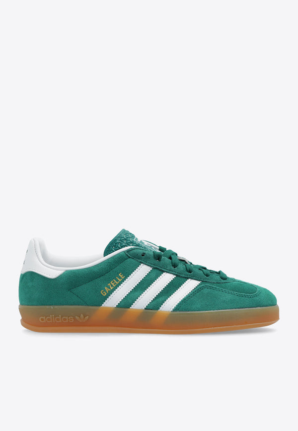 Adidas Originals Gazelle Indoor Suede Sneakers Green JI2062 M-COLLGREEN FTWWHT GUM