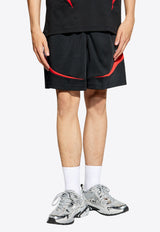 Adidas Originals Archive Logo Embroidered Track Shorts Black IX9642 0-BLACK BETSCA