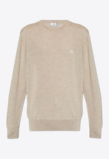 Etro Pegaso Embroidered Wool Sweater Beige MRKF0003 AL257-M1217