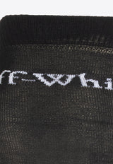 Off-White Logo Jacquard Long Socks Black OMRA08FC99 KNI001-1001