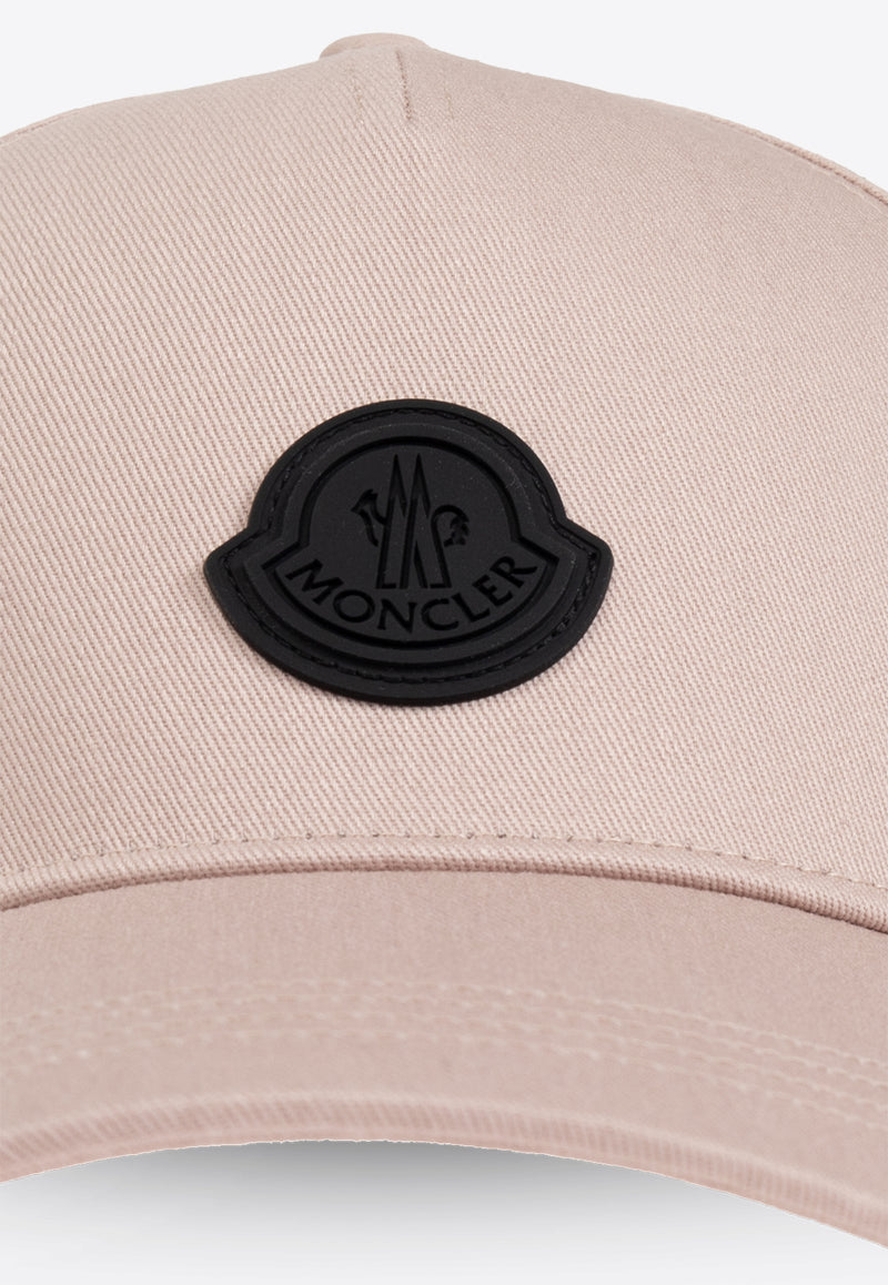 Moncler Logo Patch Gabardine Baseball Cap Pink J20933B00068 0U082-51T