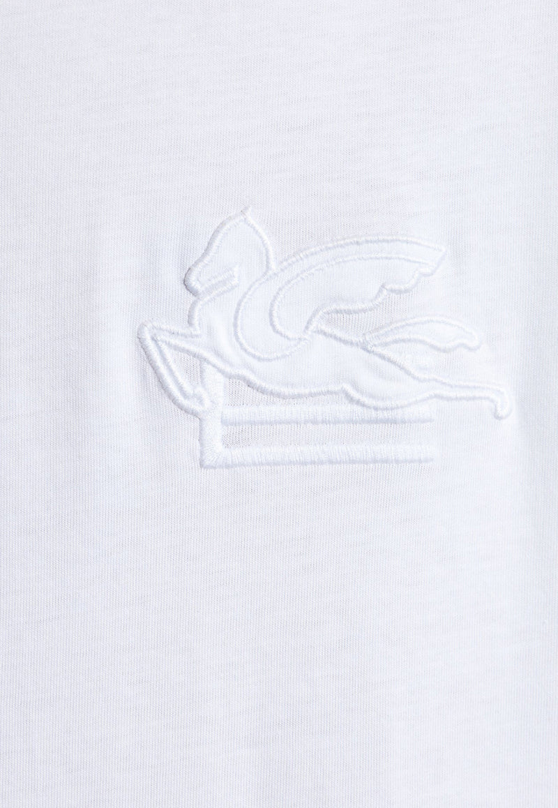 Etro Pegaso Embroidered T-shirt White MRMA0007 AR233-W0800