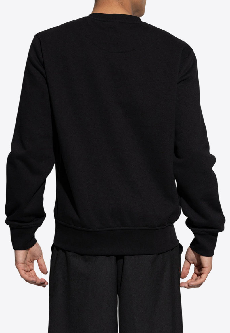 Etro Pegaso Embroidered Crewneck Sweatshirt Black MRMB0006 AJ261-N0000