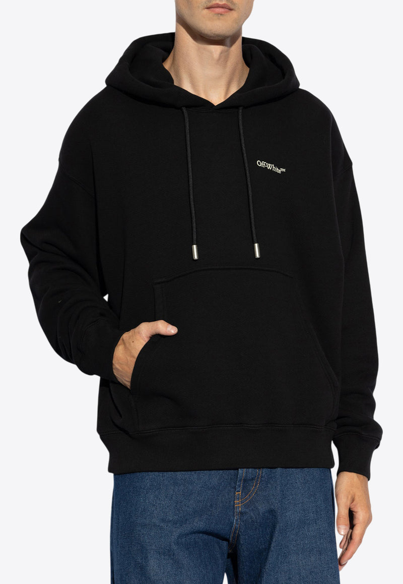 Off-White Cloud Arrow Hooded Sweatshirt Black OMBB085F24 FLE004-1061