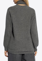 Etro Turtleneck Wool Blend Sweater Gray WRKE0166 AV393-N0352