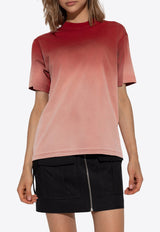 Off-White Logo Appliqué Gradient T-shirt Red OWAA049F24 JER001-2531