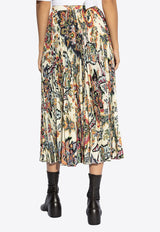 Etro Paisley Print Pleated Midi Skirt Multicolor WRFA0058 99SASF7-X0820