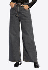 Etro Washed Wide-Leg Jeans Gray WRNB0013 AD247-S9095