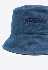 Off-White Bookish Denim Bucket Hat Blue OWLB021F24DEN001_4545