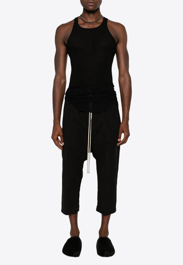 Rick Owens Fine Ribbed Tank Top Black RU02D6150RC_09