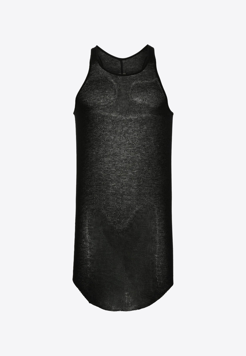 Rick Owens Fine Ribbed Tank Top Black RU02D6150RC_09