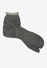 ANTIPAST Lurex-Blend Tabi Socks Gray ANP82G_GREY