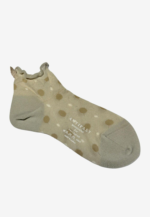 ANTIPAST Polka Dot Socks Beige AWPPOIS_BEI