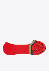 ANTIPAST Short Pois Low-Cut Socks Red AM589S_RED