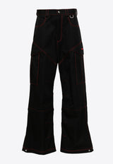 Off-White Logo Cargo Pants Black OMCF042F24FAB001_1025