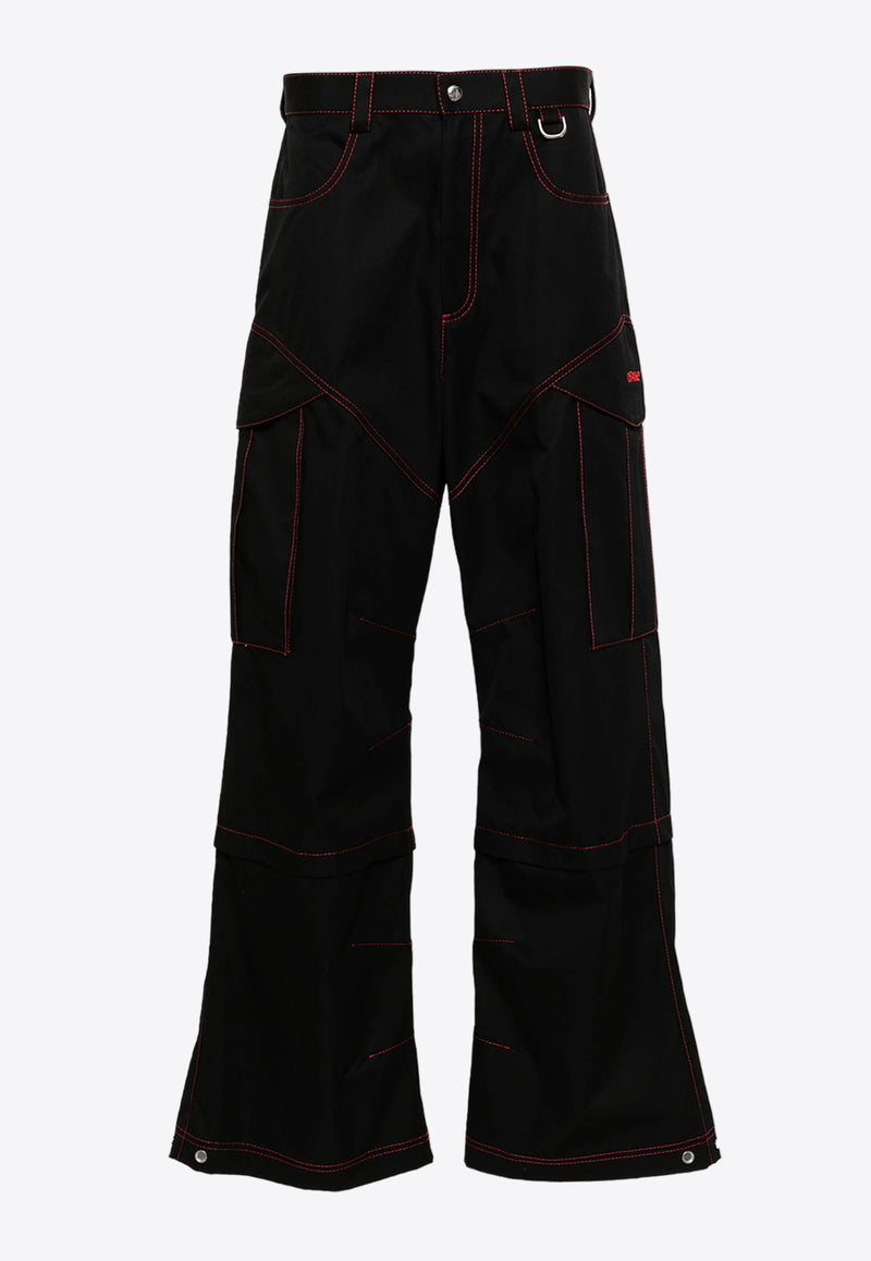 Off-White Logo Cargo Pants Black OMCF042F24FAB001_1025