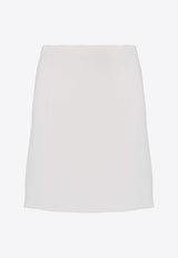 P.A.R.O.S.H Leak High-Waist Mini Skirt White D620663LEAK23_002