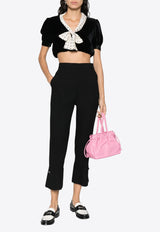 MSGM High-Waist Flared Pants Black 3541MDP07237612_99