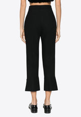 MSGM High-Waist Flared Pants Black 3541MDP07237612_99