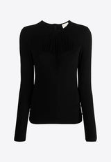 Isabel Marant Bustier-Effect Slim Top Black HT0280FAA4K31I_01BK