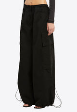 Palm Angels Wide-Leg Cargo Pants Black PWCF009E23FAB001_1010